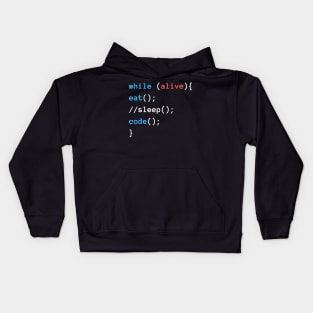 Eat Sleep Code | Programmierer | Web-Entwickler | Hacker Kids Hoodie